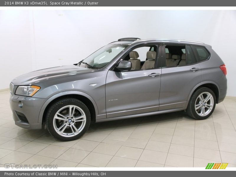 Space Gray Metallic / Oyster 2014 BMW X3 xDrive35i