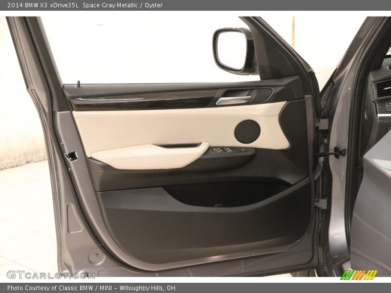 Space Gray Metallic / Oyster 2014 BMW X3 xDrive35i