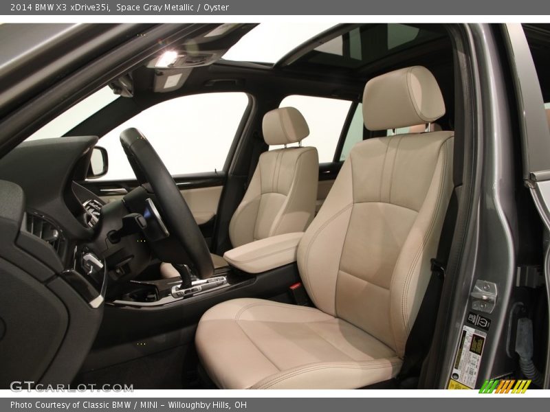 Space Gray Metallic / Oyster 2014 BMW X3 xDrive35i