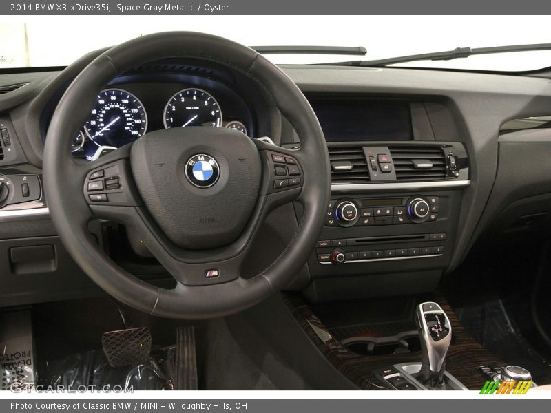 Space Gray Metallic / Oyster 2014 BMW X3 xDrive35i