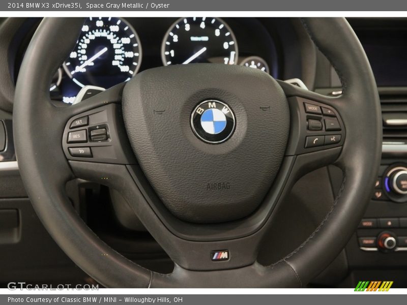 Space Gray Metallic / Oyster 2014 BMW X3 xDrive35i