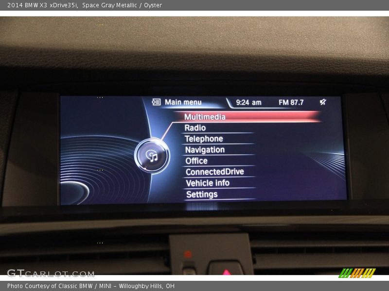 Space Gray Metallic / Oyster 2014 BMW X3 xDrive35i