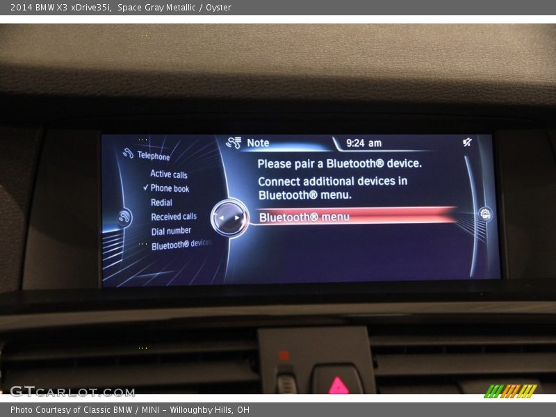 Space Gray Metallic / Oyster 2014 BMW X3 xDrive35i