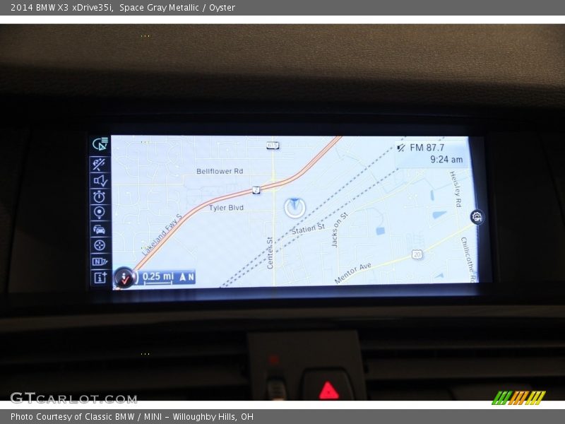 Space Gray Metallic / Oyster 2014 BMW X3 xDrive35i