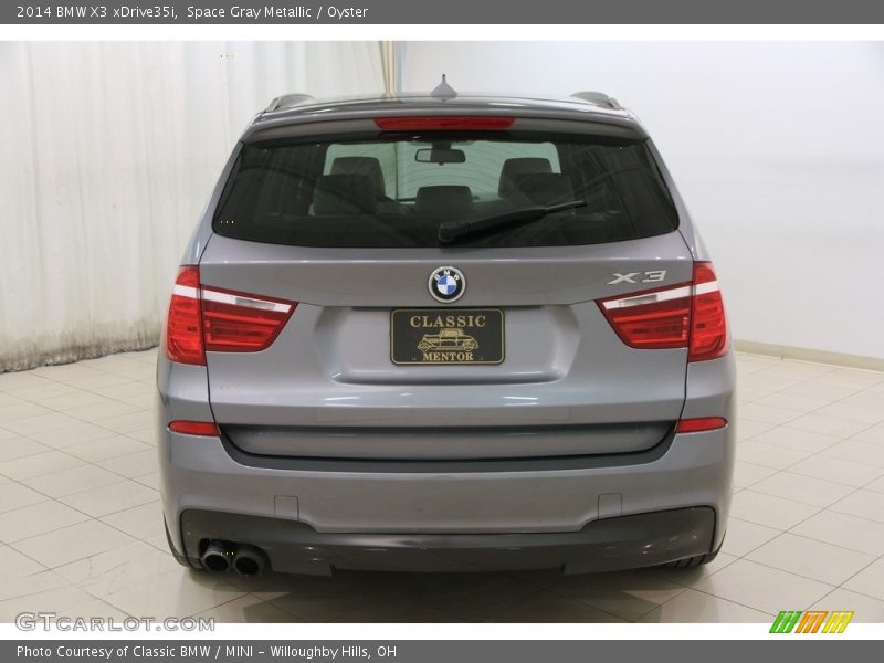 Space Gray Metallic / Oyster 2014 BMW X3 xDrive35i