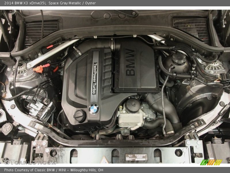 Space Gray Metallic / Oyster 2014 BMW X3 xDrive35i