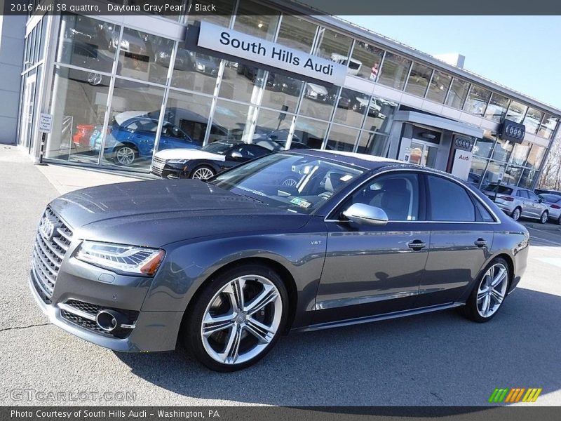 Daytona Gray Pearl / Black 2016 Audi S8 quattro