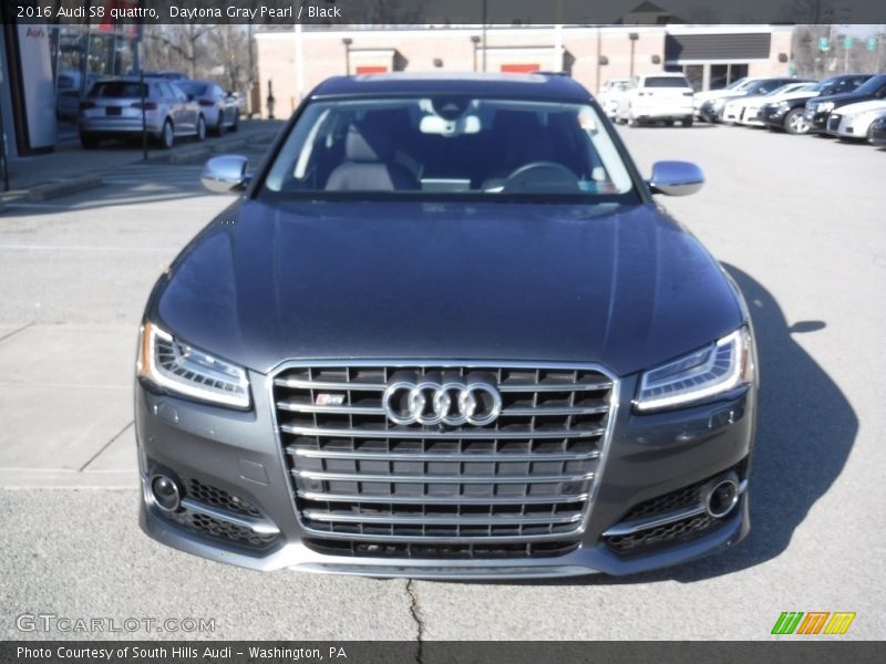 Daytona Gray Pearl / Black 2016 Audi S8 quattro