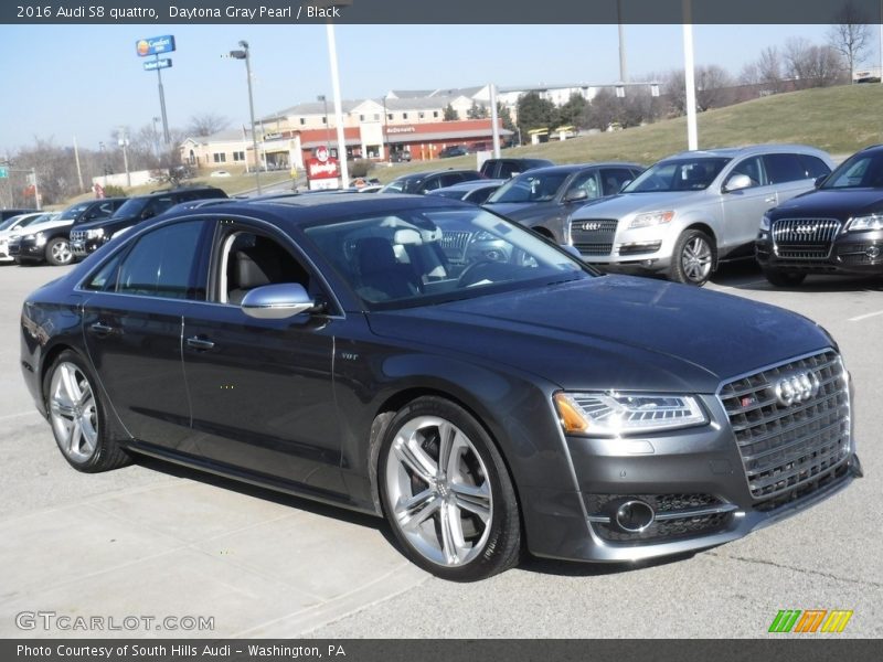 Daytona Gray Pearl / Black 2016 Audi S8 quattro