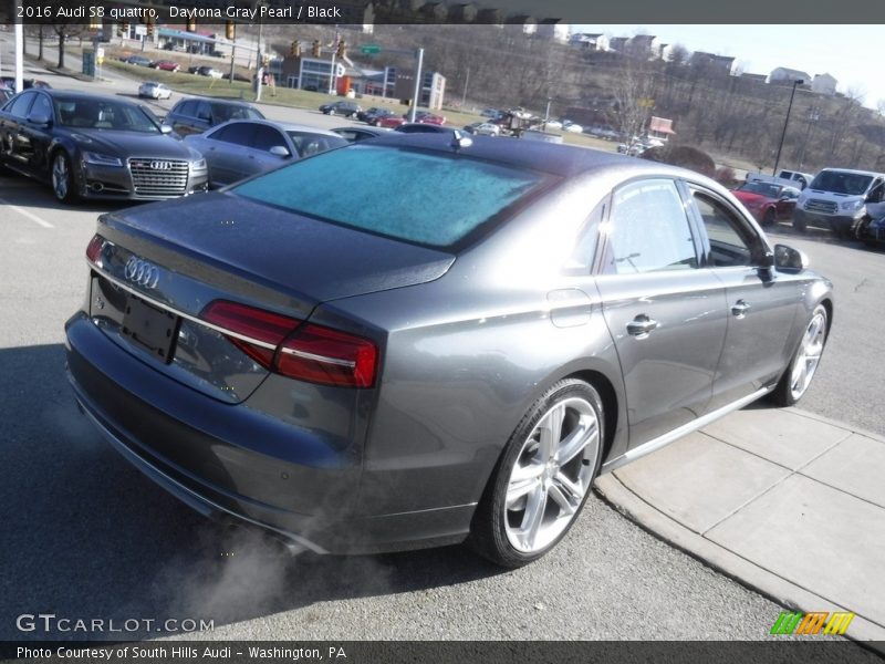 Daytona Gray Pearl / Black 2016 Audi S8 quattro