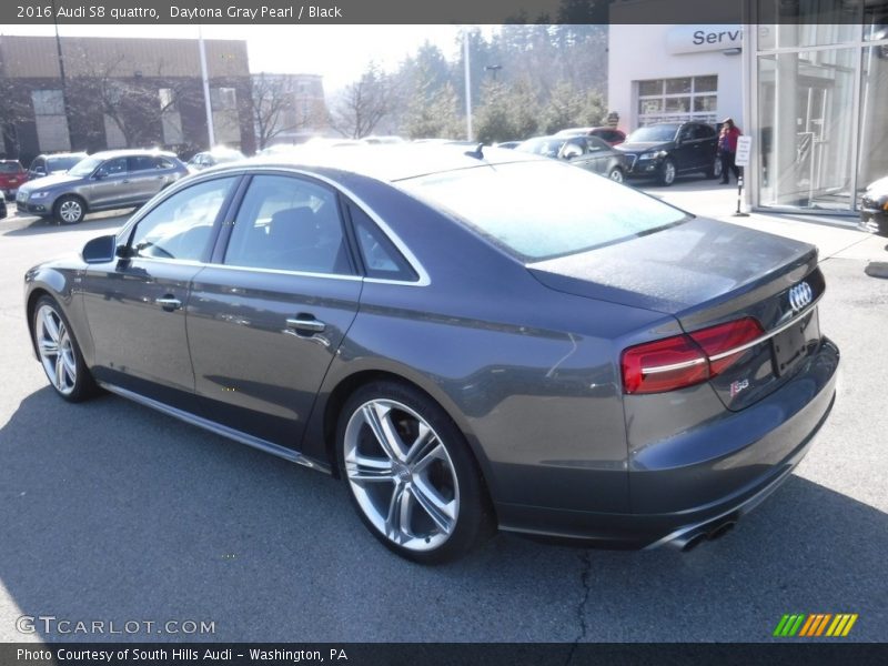 Daytona Gray Pearl / Black 2016 Audi S8 quattro