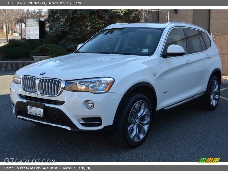 Alpine White / Black 2017 BMW X3 xDrive28i