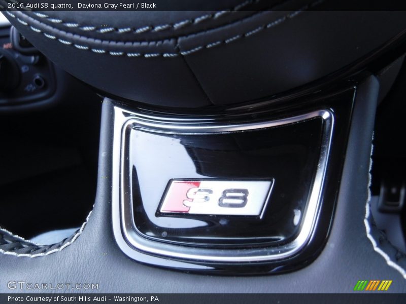 Daytona Gray Pearl / Black 2016 Audi S8 quattro