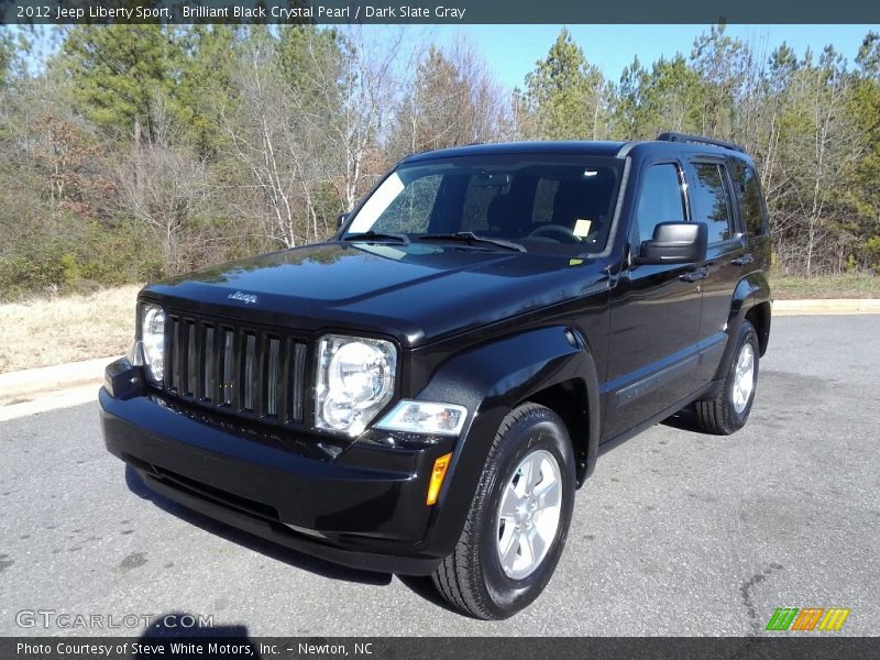 Brilliant Black Crystal Pearl / Dark Slate Gray 2012 Jeep Liberty Sport