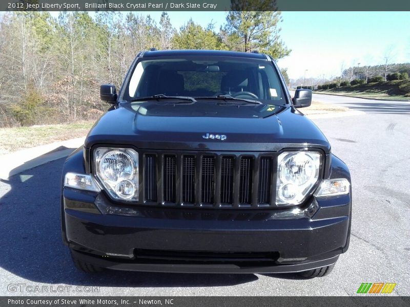 Brilliant Black Crystal Pearl / Dark Slate Gray 2012 Jeep Liberty Sport