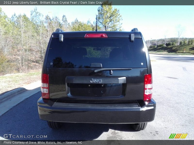 Brilliant Black Crystal Pearl / Dark Slate Gray 2012 Jeep Liberty Sport