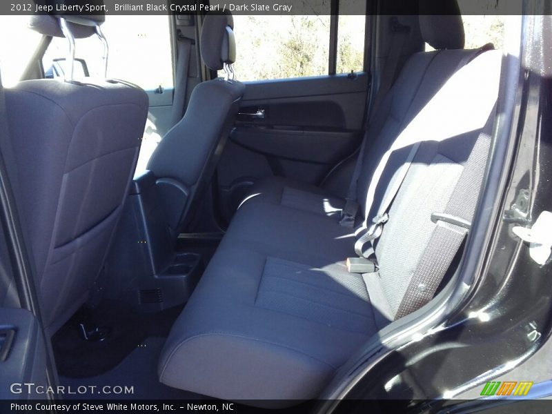 Brilliant Black Crystal Pearl / Dark Slate Gray 2012 Jeep Liberty Sport