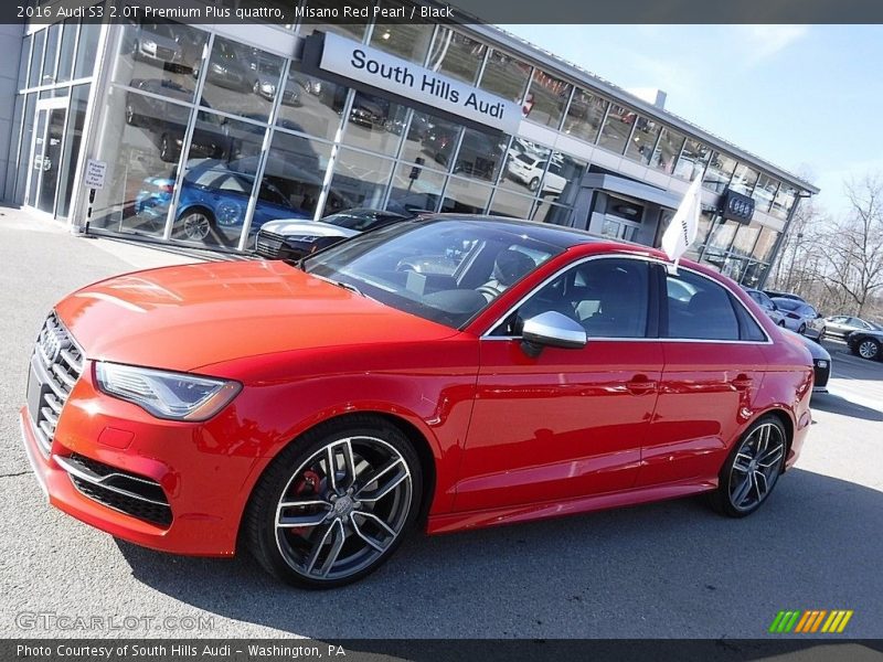 Misano Red Pearl / Black 2016 Audi S3 2.0T Premium Plus quattro
