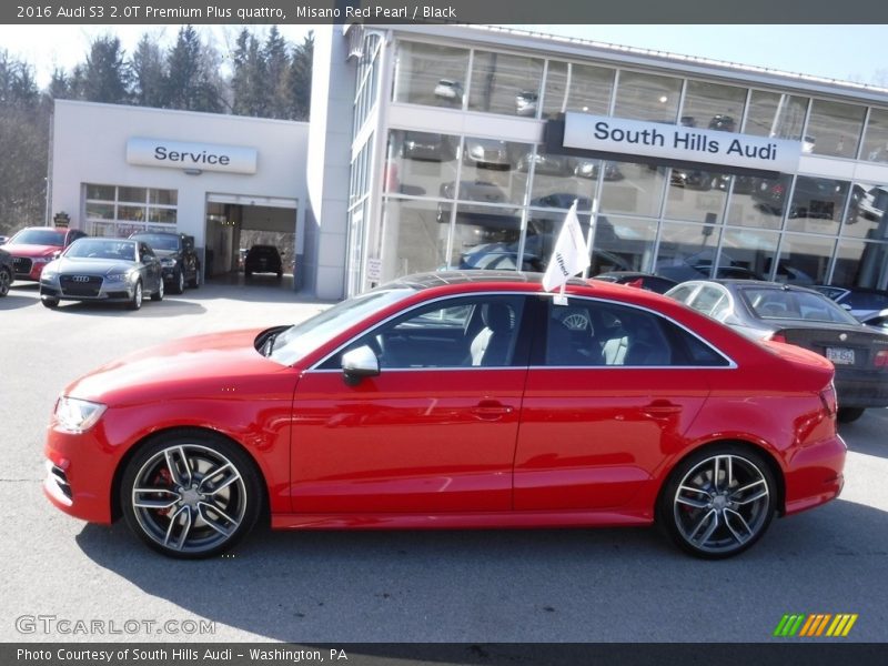 Misano Red Pearl / Black 2016 Audi S3 2.0T Premium Plus quattro