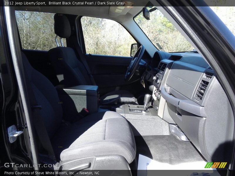 Brilliant Black Crystal Pearl / Dark Slate Gray 2012 Jeep Liberty Sport
