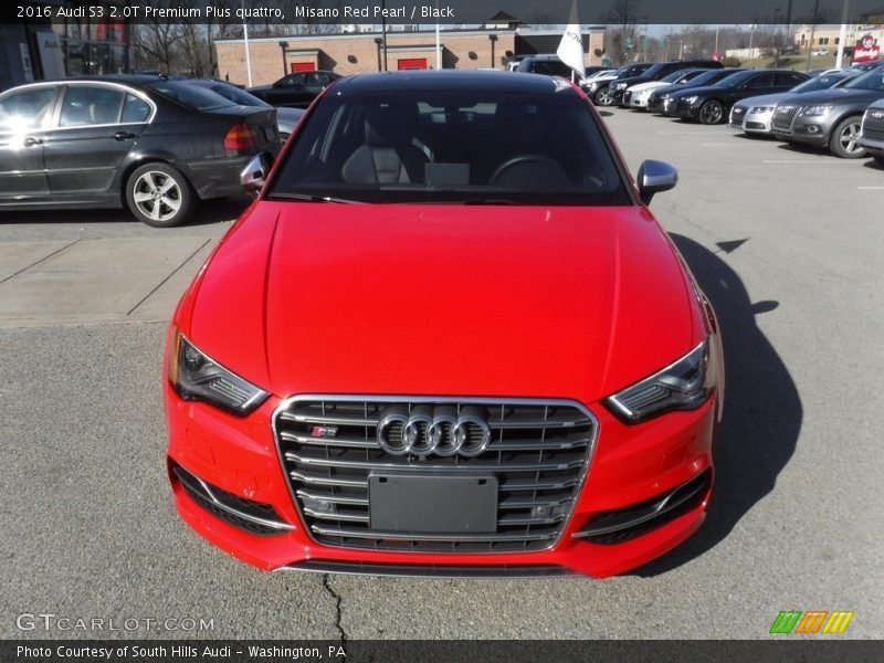 Misano Red Pearl / Black 2016 Audi S3 2.0T Premium Plus quattro
