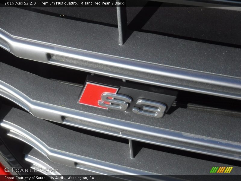 Misano Red Pearl / Black 2016 Audi S3 2.0T Premium Plus quattro