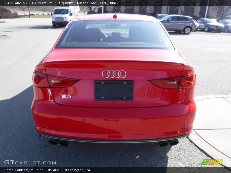 Misano Red Pearl / Black 2016 Audi S3 2.0T Premium Plus quattro
