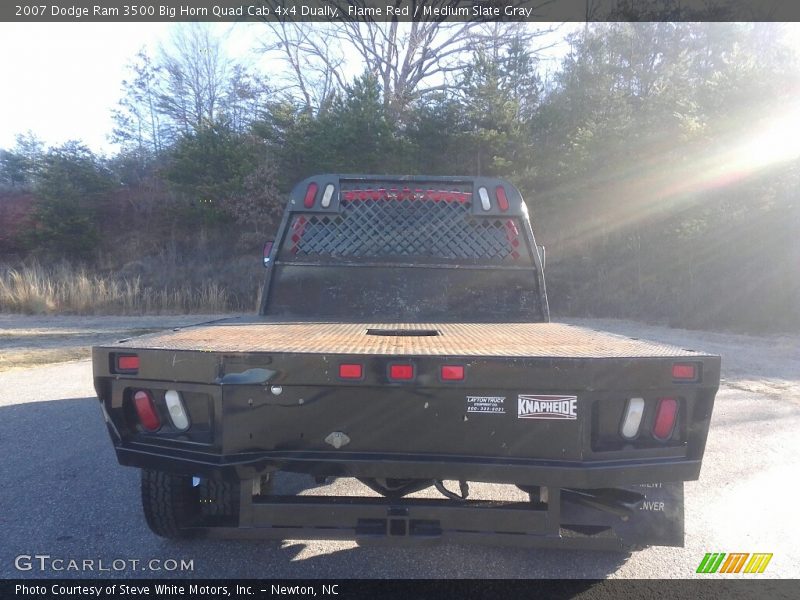 Flame Red / Medium Slate Gray 2007 Dodge Ram 3500 Big Horn Quad Cab 4x4 Dually