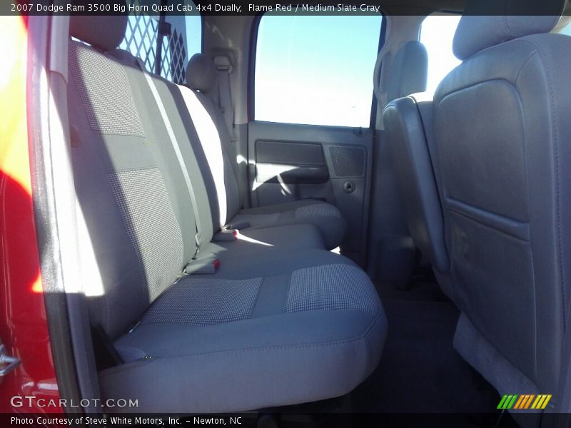 Flame Red / Medium Slate Gray 2007 Dodge Ram 3500 Big Horn Quad Cab 4x4 Dually