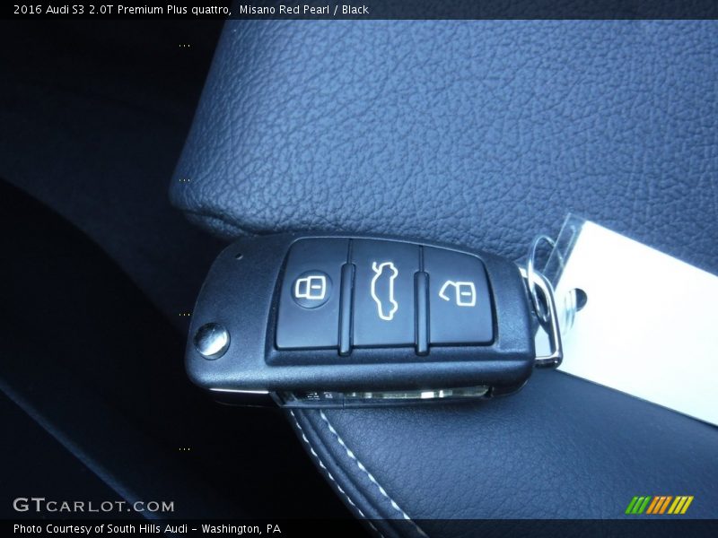 Misano Red Pearl / Black 2016 Audi S3 2.0T Premium Plus quattro