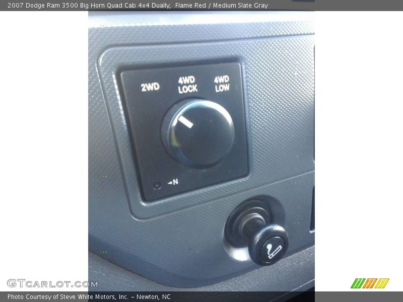 Flame Red / Medium Slate Gray 2007 Dodge Ram 3500 Big Horn Quad Cab 4x4 Dually