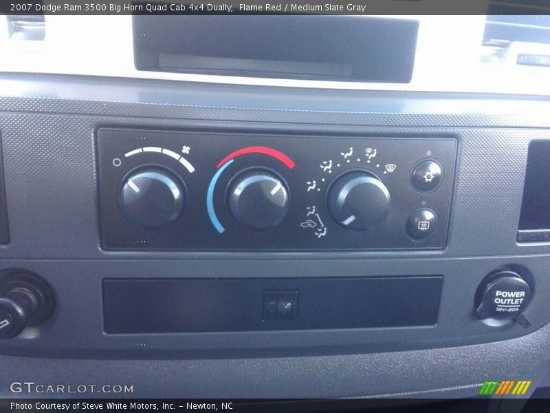 Flame Red / Medium Slate Gray 2007 Dodge Ram 3500 Big Horn Quad Cab 4x4 Dually