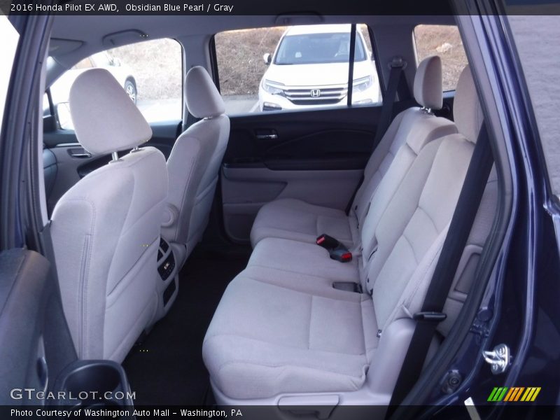 Obsidian Blue Pearl / Gray 2016 Honda Pilot EX AWD