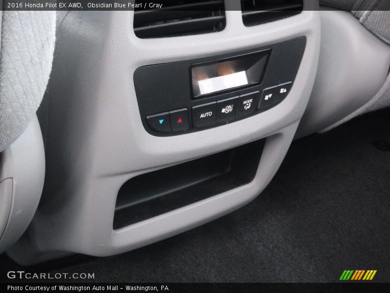 Obsidian Blue Pearl / Gray 2016 Honda Pilot EX AWD