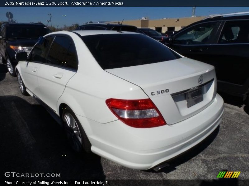 Arctic White / Almond/Mocha 2009 Mercedes-Benz C 300 Sport