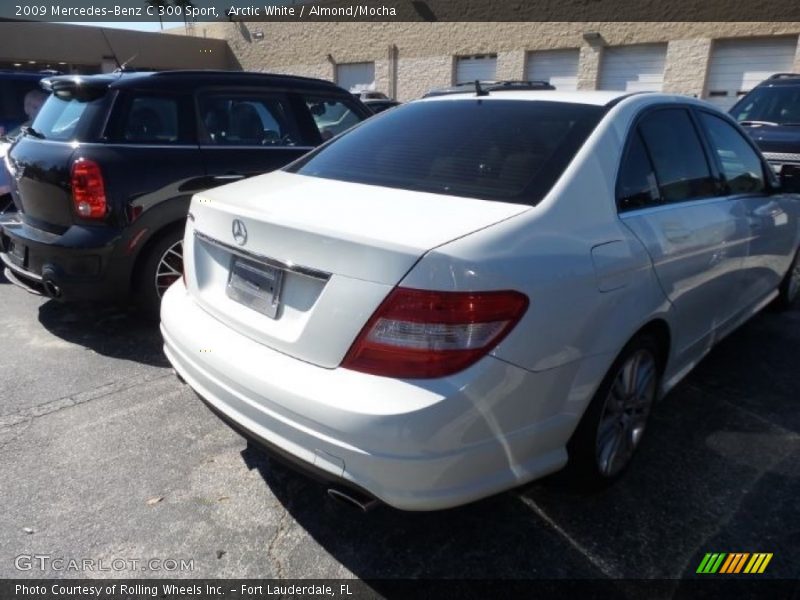 Arctic White / Almond/Mocha 2009 Mercedes-Benz C 300 Sport