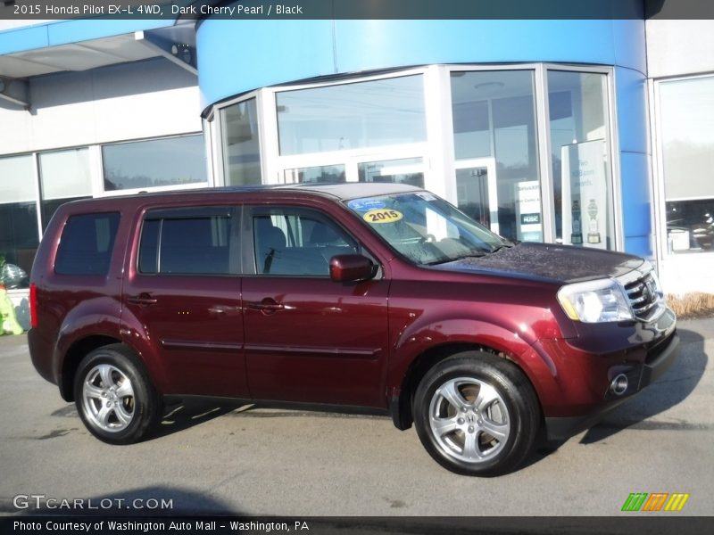 Dark Cherry Pearl / Black 2015 Honda Pilot EX-L 4WD