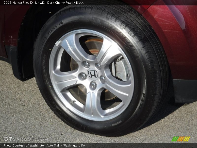 Dark Cherry Pearl / Black 2015 Honda Pilot EX-L 4WD