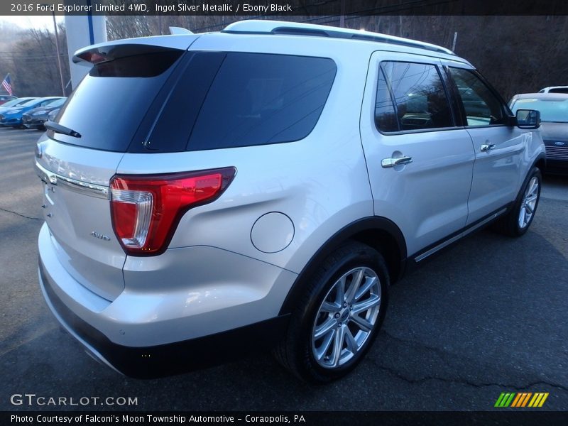 Ingot Silver Metallic / Ebony Black 2016 Ford Explorer Limited 4WD