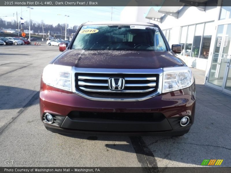 Dark Cherry Pearl / Black 2015 Honda Pilot EX-L 4WD