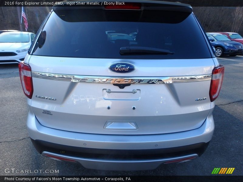 Ingot Silver Metallic / Ebony Black 2016 Ford Explorer Limited 4WD