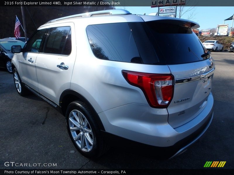 Ingot Silver Metallic / Ebony Black 2016 Ford Explorer Limited 4WD
