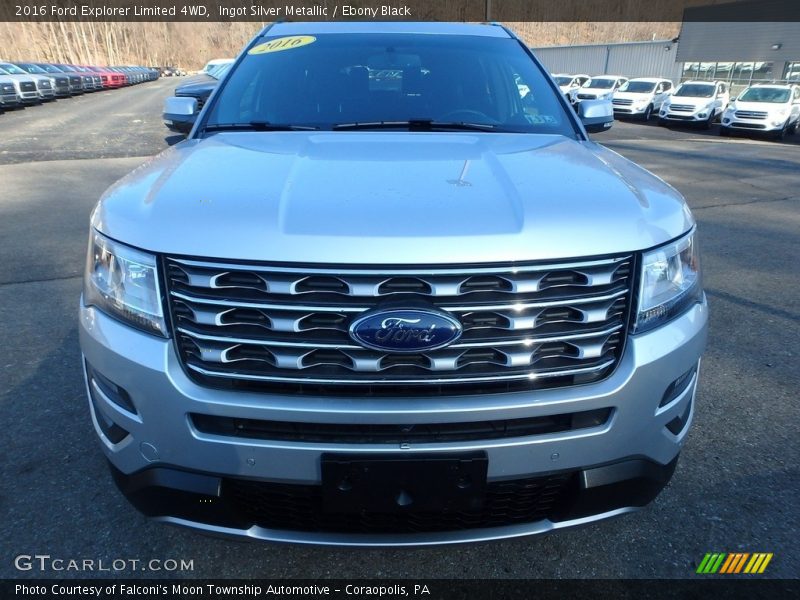 Ingot Silver Metallic / Ebony Black 2016 Ford Explorer Limited 4WD