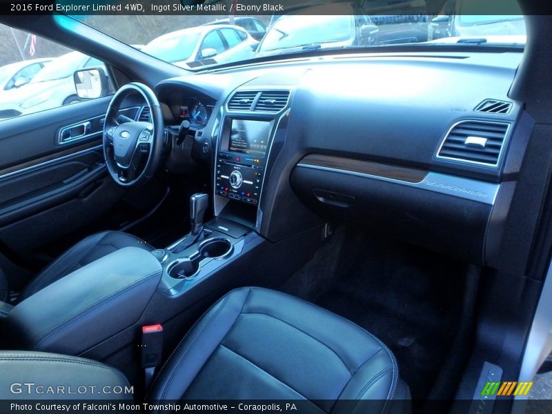 Ingot Silver Metallic / Ebony Black 2016 Ford Explorer Limited 4WD