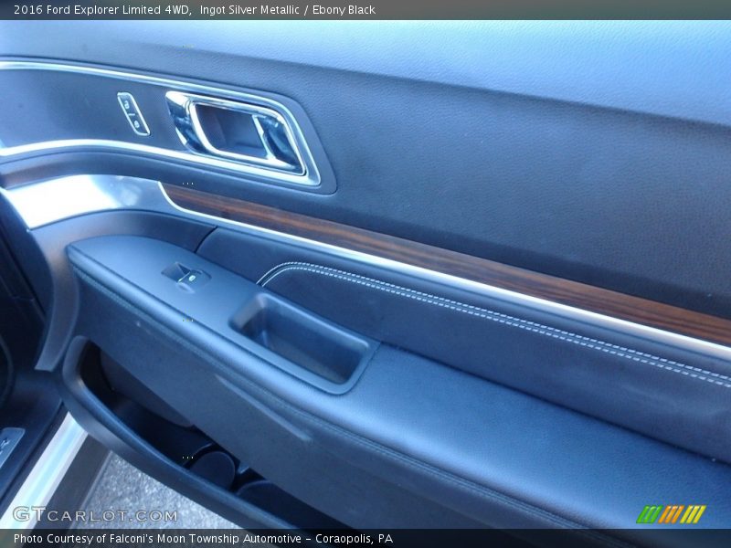 Ingot Silver Metallic / Ebony Black 2016 Ford Explorer Limited 4WD