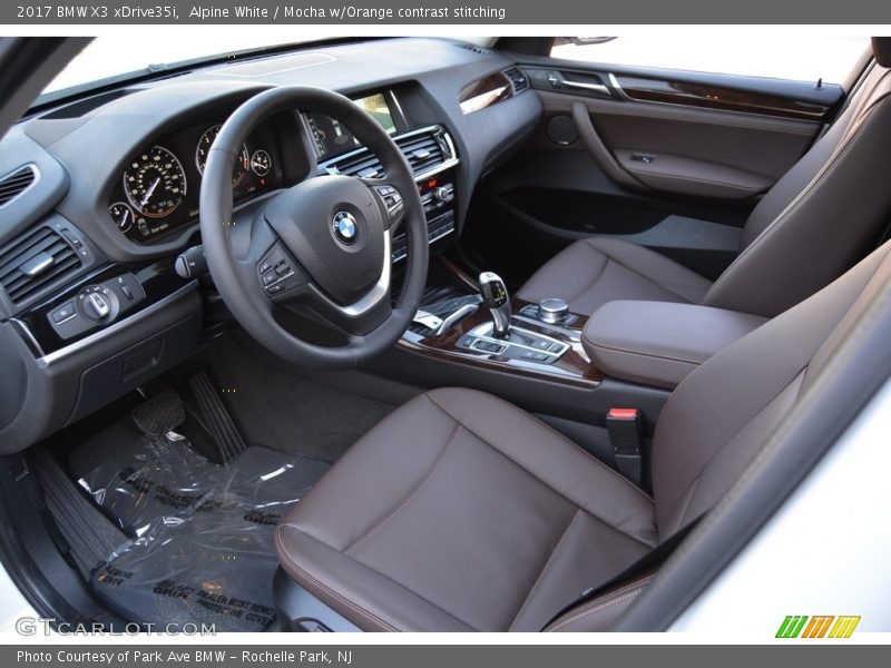  2017 X3 xDrive35i Mocha w/Orange contrast stitching Interior