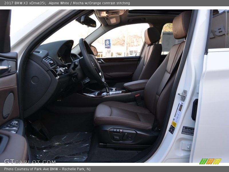 Front Seat of 2017 X3 xDrive35i