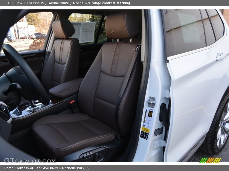 Front Seat of 2017 X3 xDrive35i