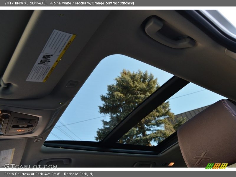 Sunroof of 2017 X3 xDrive35i