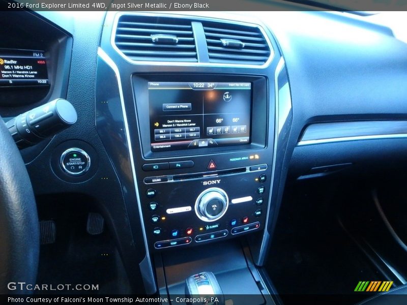 Ingot Silver Metallic / Ebony Black 2016 Ford Explorer Limited 4WD